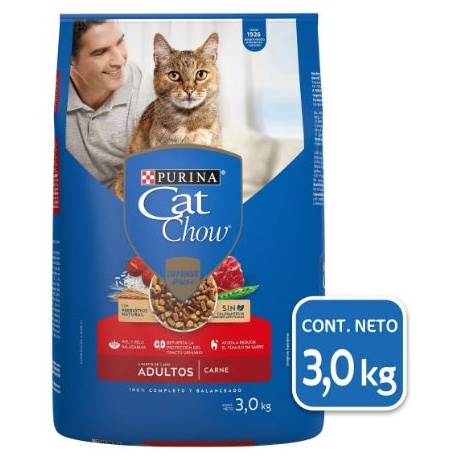 Croquetas para gato Adulto de Carne 3kg Purina Cat Chow