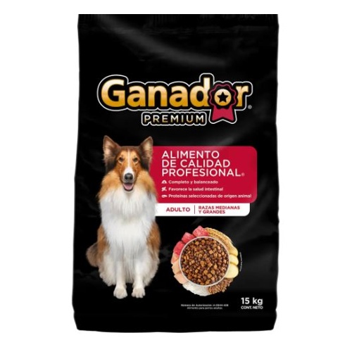 Croqueta Raza Mediana/grande Premium 15 Kg Adulto Ganador