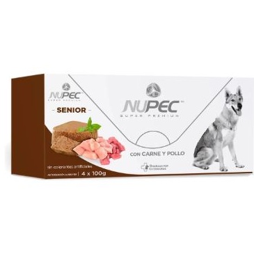 Nupec Senior Alimento Húmedo Cluster De 4 Latas De 100gr